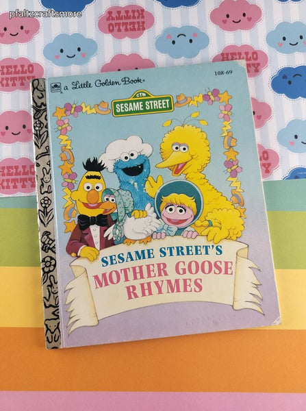Vintage 1993 Little Golden Book: Sesame Street's Mother Goose Rhymes Hardcover