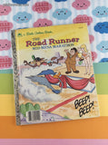 Vintage 1985 Little Golden Book: The Road Runner Mid-Mesa Marathon Hardcover