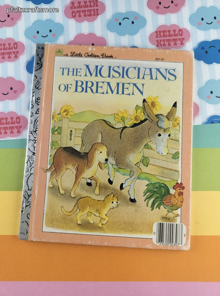 Vintage 1983 Little Golden Book: The Musicians of Bremen Hardcover