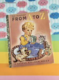 Vintage 1992 Little Golden Book: The Alphabet From A to Z Hardcover