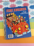 Vintage 1959 Little Golden Book: Fire Engines Hardcover