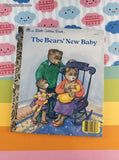Vintage 1988 Little Golden Book: The Bears' New Baby Hardcover, Like New