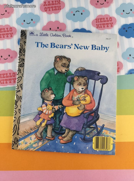 Vintage 1988 Little Golden Book: The Bears' New Baby Hardcover, Like New