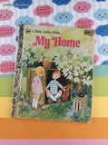 Vintage 1980 Little Golden Book: My Home Hardcover