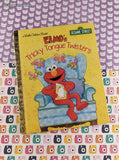 2016 Little Golden Book Classic, Sesame Street Elmo's Tricky Tongue Twisters Hardcover