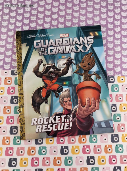 2017 Little Golden Book, MARVEL Guardians of the Galaxy Rocket to the Rescue! Hardcover, Like New