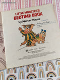 Vintage 1978 Golden Look-Look Book Mercer Mayer's Little Monster's Bedtime Book Softcover