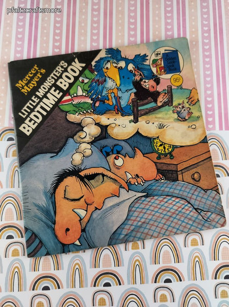 Vintage 1978 Golden Look-Look Book Mercer Mayer's Little Monster's Bedtime Book Softcover