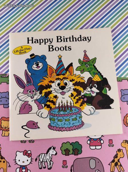 Vintage 1996 Lift-a-Flap Happy Birthday Boots Softcover