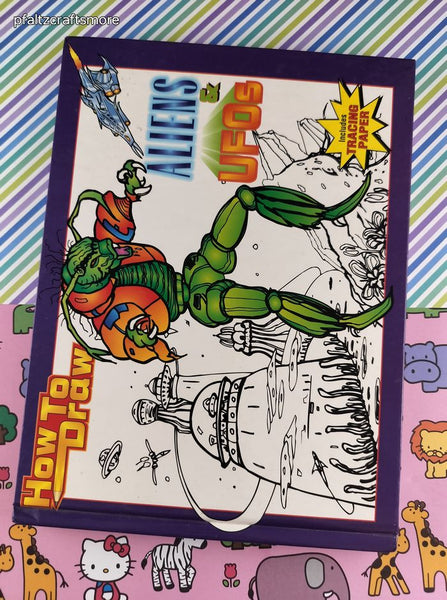 Vintage 1997 KidsBooks How to Draw Aliens & UFOs Hardcover