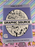Vintage 1986 Graphic Source Clip Art: Family & Youth GS-304 Softcover, Like New
