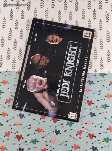 Vintage 1996 Star Wars Jedi Knight Dark Forces II Instruction Manual, Softcover