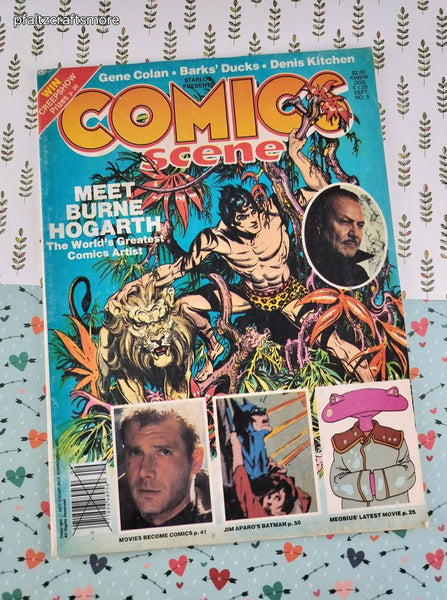Vintage 1982 Sept. No. 4 COMICS Scene Starlog Magazine, Softcover