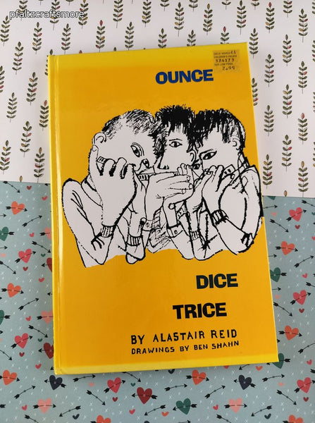 Vintage 1980 Ounce Dice Trice by Alastair Reid Hardcover, Like New