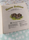 Vintage 1985 Golden Book: Snow Babies, Look-Look Book Softcover