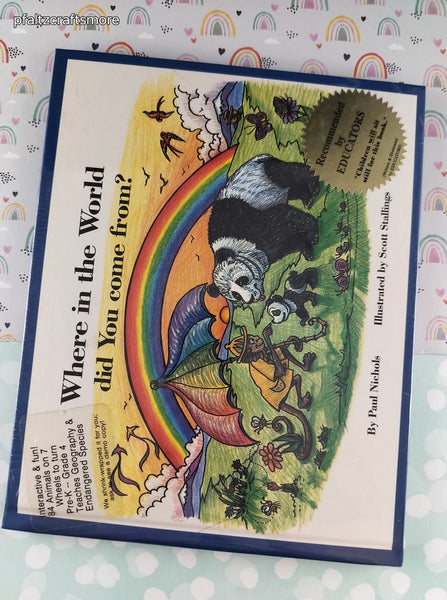 Vintage 1990's Where in the World Did You Come From? BY Paul Nichols Hardcover, SEALED