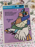 Vintage 1970 Golden Books "Mother Goose" Cardboard Frame-Tray Puzzle
