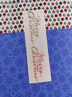 Vintage 1999 Mrs. Grossman's Shimmer Merry Christmas Full Sticker Sheet, Unused