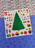 Vintage 1994 Mrs. Grossman's Christmas Festive "Trim-a-Tree" Sticker Sheet, Unused
