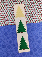 Vintage 1989 LVC Christmas Trees Sticker Sheet, Unused