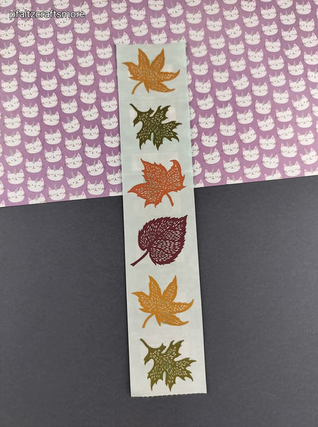 Vintage 1999 Mrs. Grossmans Autumn Leaves Sticker Sheet, Unused