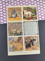 Vintage 1984 Current Cats Jumbo Sticker Pack Sticker Sheet