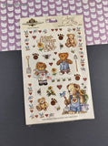 Vintage Personal Stamp Exchange Garden Teddy #SH207, 1 Sheet New & Sealed