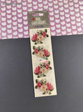 Vintage Mrs. Grossman's Stickers, Floral Bouquet, 3 Sheets New & Sealed