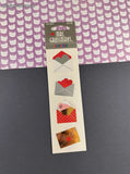 Vintage Mrs. Grossman's Stickers, SHINY "Valentines Letters", 2 Sheets New & Sealed