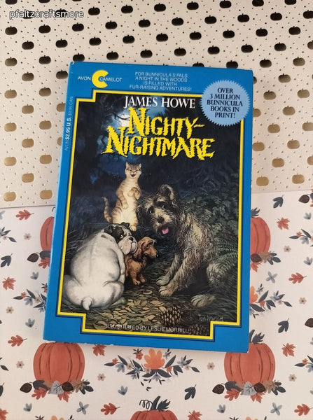 Vintage 1988 1st Printing Nighty-Nightmare by James Howe Avon Camelot Softcover