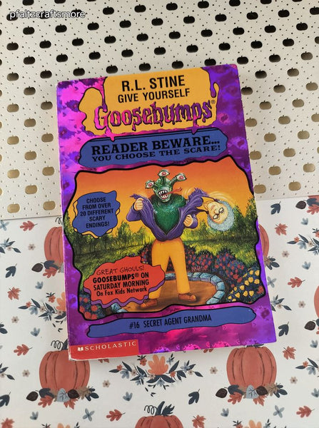 Vintage 1997 1st Printing Give Yourself Goosebumps #16, Secret Agent Grandma Softcover