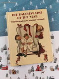 Vintage 1974 The Happiest Time of the Year w/Illustrations by Norman Rockwell Hardcover, Like New