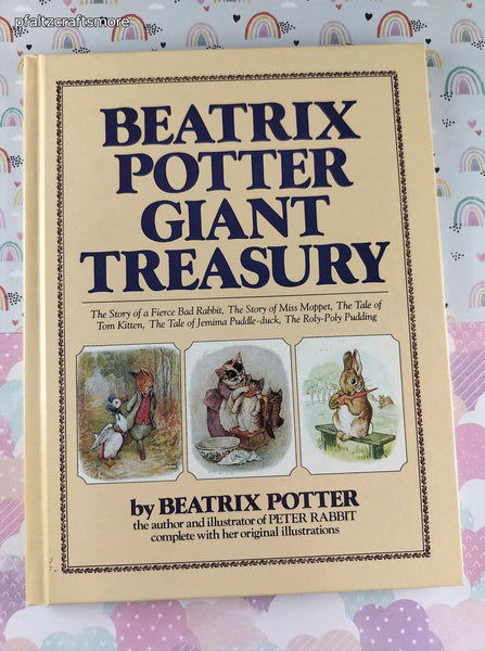 Vintage 1984 Beatrix Potter Giant Treasury Oversized Hardcover, Like New