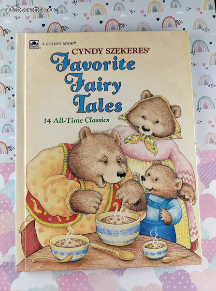 Vintage 1991 Cyndy Szekeres' Favorite Fairy Tales Golden Book Hardcover, Like New
