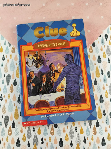 Vintage 1990's Scholastic's Clue: Revenge of the Mummy #13 Softcover