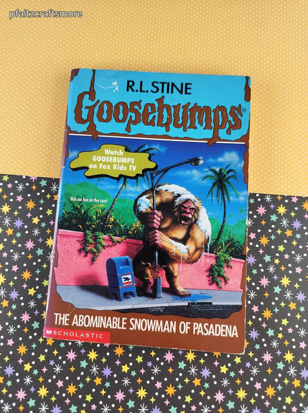 Vintage 1990's R.L. Stine Goosebumps #38, The Abominable Snowman of Pasadena Softcover