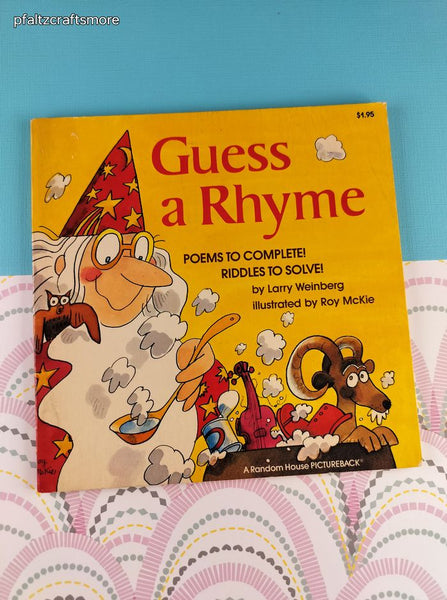 Vintage 1982 Gues a Rhyme: Poems to Complete! Riddles to Solve! Softcover