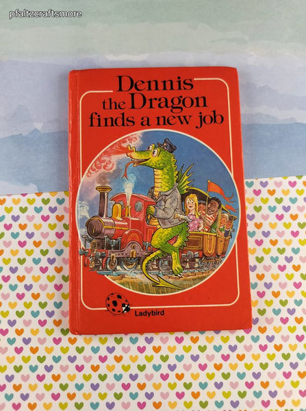 Vintage 1983 1st Printing Ladybird Books Dennis the Dragon Finds a New Job, Hardcover