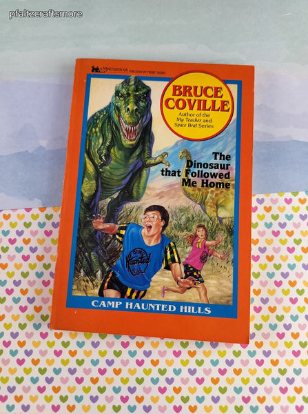 Vintage 1990's The Dinosaur that Followed Me Home by Bruce Coville Softcover