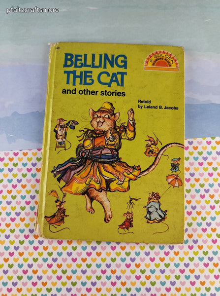 Vintage 1969 Golden Beginning Reader, Belling the Cat and Other Stories Hardcover
