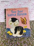 Vintage 1993 Little Golden Book: The Shy Little Kitten Hardcover, Like New