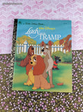 Vintage 1993 Little Golden Book: Walt Disney's Lady and the Tramp Hardcover, Like New