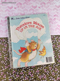 Vintage 1986 Little Golden Book: Theodore Mouse Up in the Air Hardcover