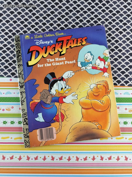 Vintage 1987 Little Golden Book: Disney's Duck Tales, the Hunt for the Giant Pearl Hardcover