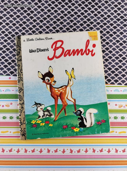 Vintage 1981 Little Golden Book: Walt Disney's Bambi Hardcover
