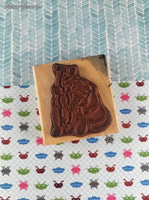 Inky Antics by Vicki Schreiner M2-0706-J Christmas Joy Elephant Wooden Block/Rubber Stamp