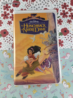 Vintage Walt Disney Masterpiece, The Hunchback of Notre Dame Clamshell VHS Tape, Great Shape