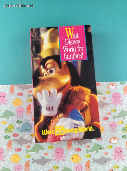 Vintage Walt Disney World for Families Delta Air Lines VHS Tape