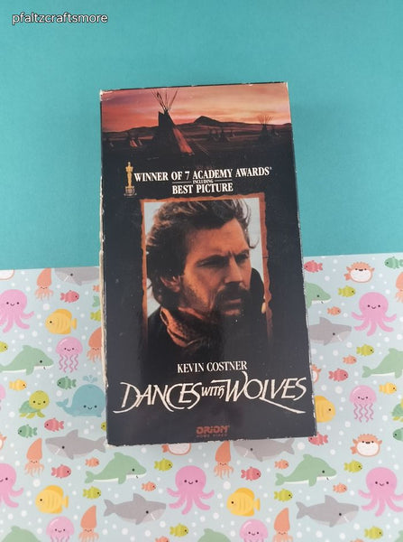 Vintage 1990 Dances with Wolves Orion Home Video VHS Tape