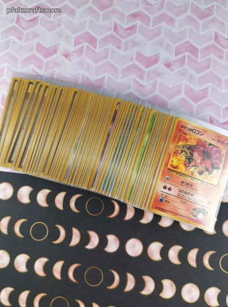 Vintage 1990's Bulk (Japanese) Pokemon Card Lot, 64 Uncommon Gym Series WOTC Cards No Duplicates
